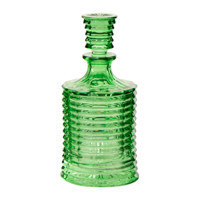 J-Line Carafe Cotelé - verre - vert