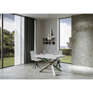 Tavolo allungabile 90x140/400 cm Volantis bianco frassino telaio 4/A