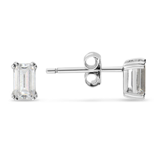 Orecchini in Argento 925 con Cubic Zirconia a Baguette