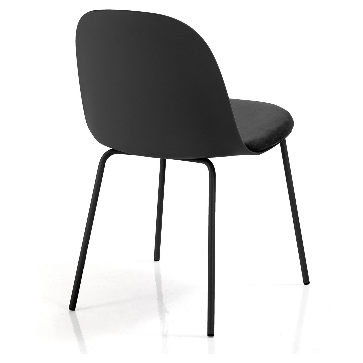Tomasucci Lot de 4 Chaises CHLOE NOIRE