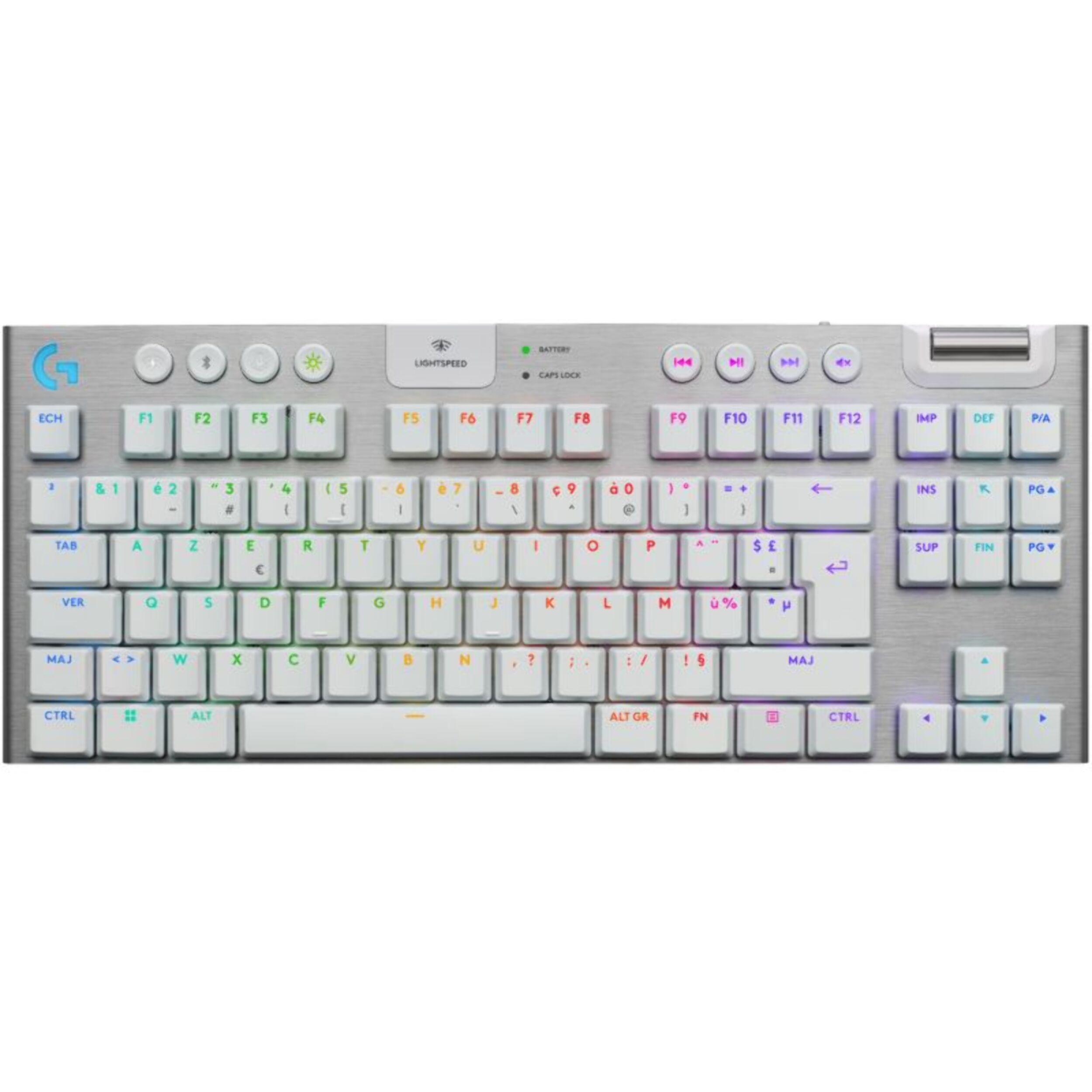 Clavier gamer sans fil LOGITECH G915 X Lightspeed TKL Tactile Blanc