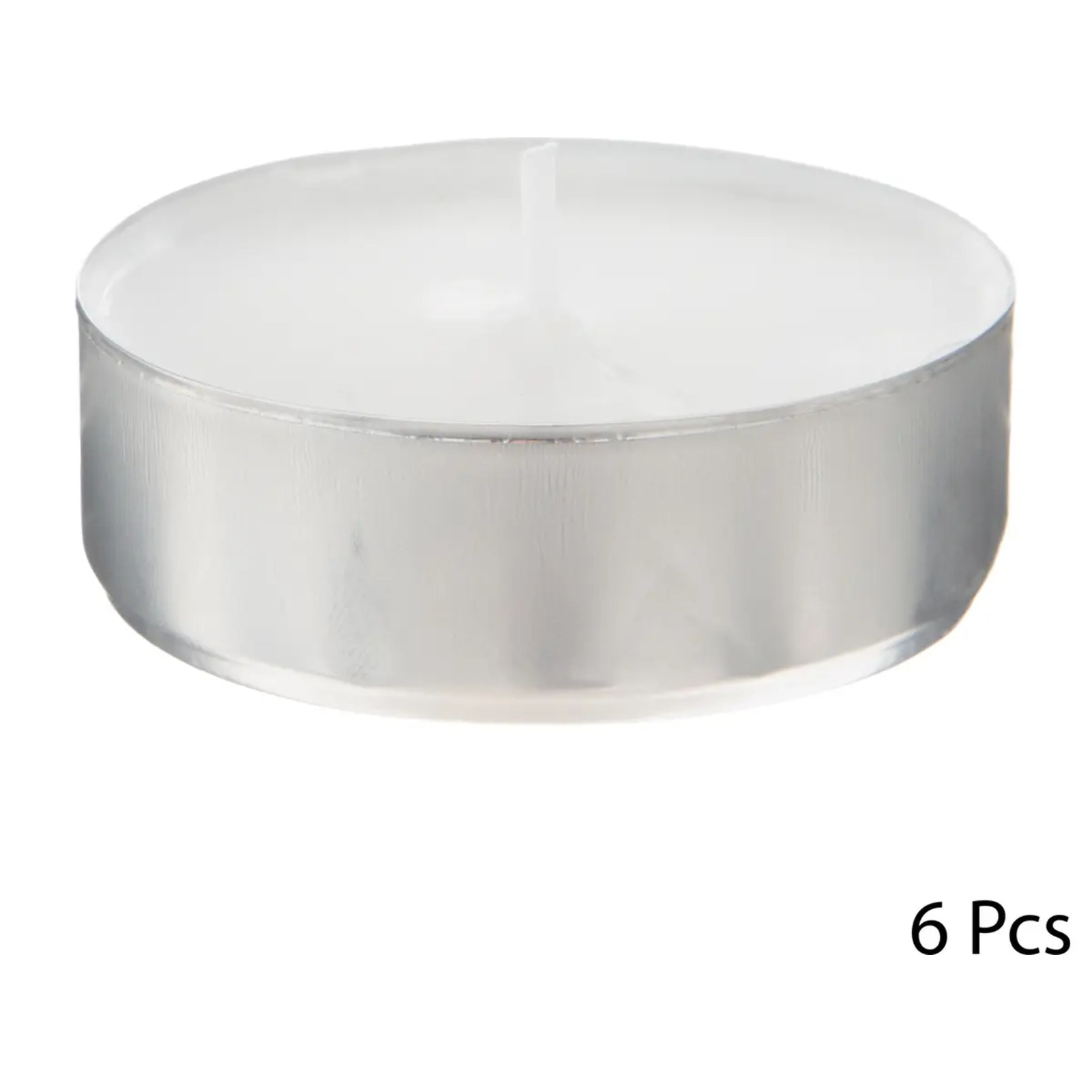 Lot de 6 bougies chauffe-plat "Many" blanc 40g