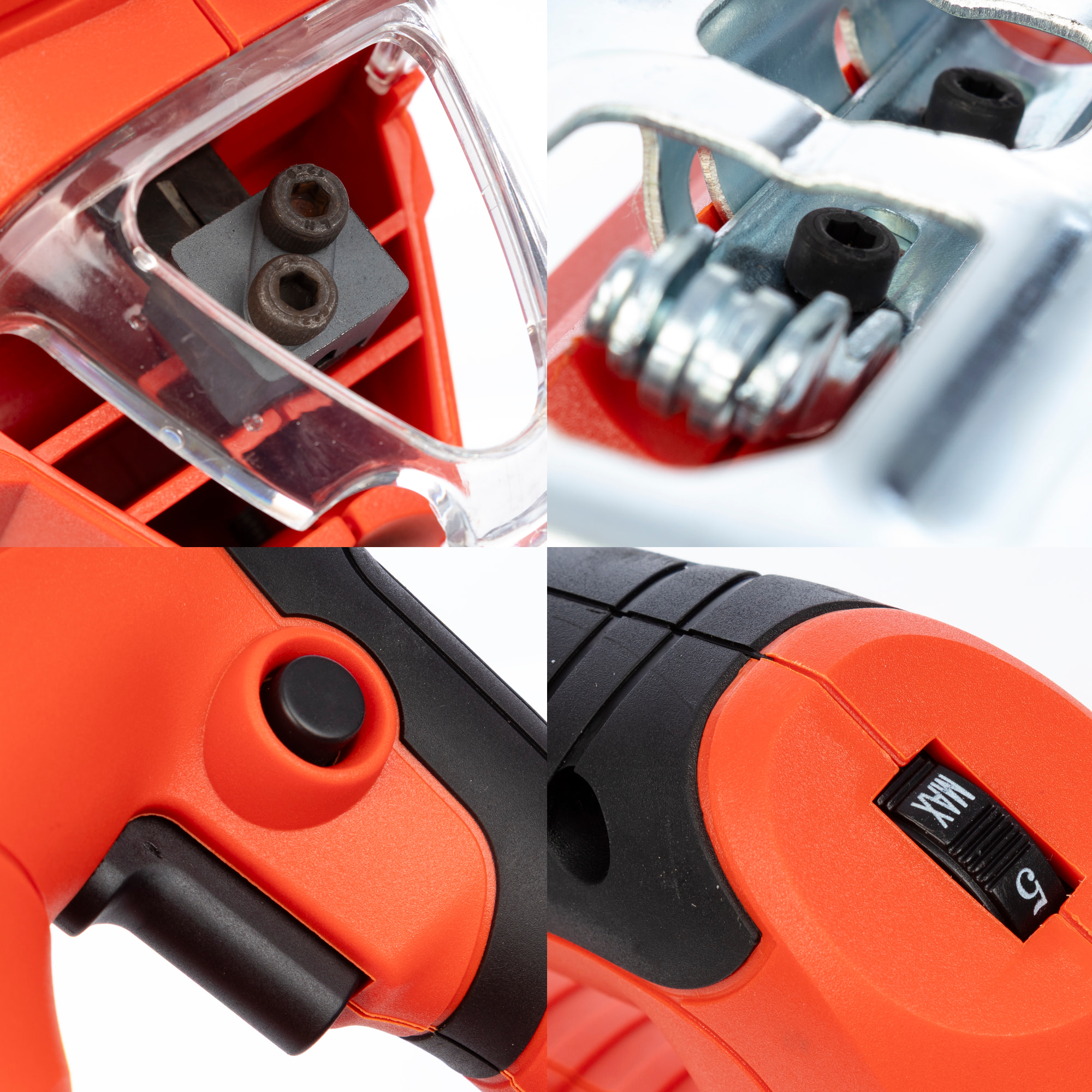 Seghetto alternativo con motore brushless, 500W e 3000 rpm.