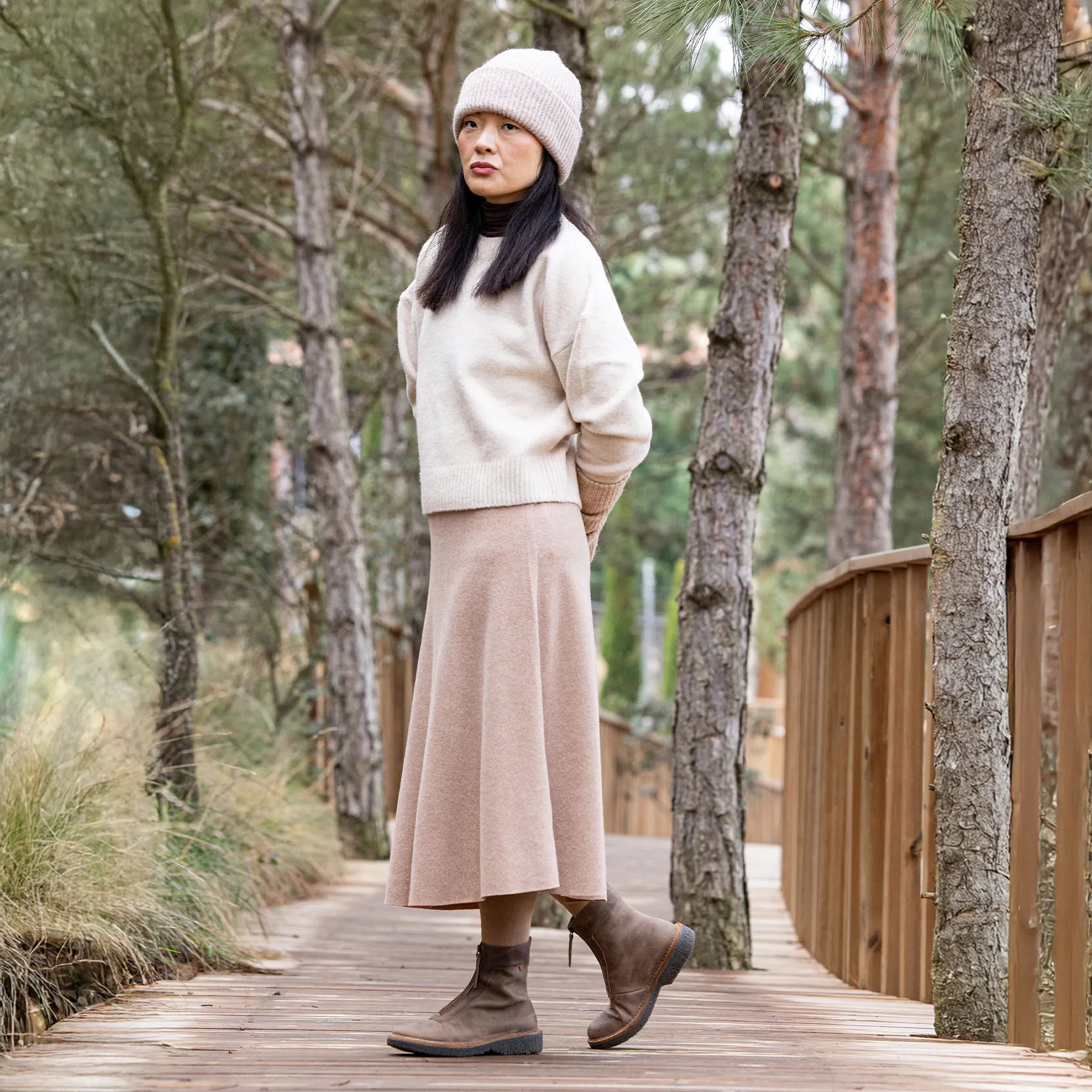 Botines N5581 SOFT NAPPA BLACK/VOLCANO color Black