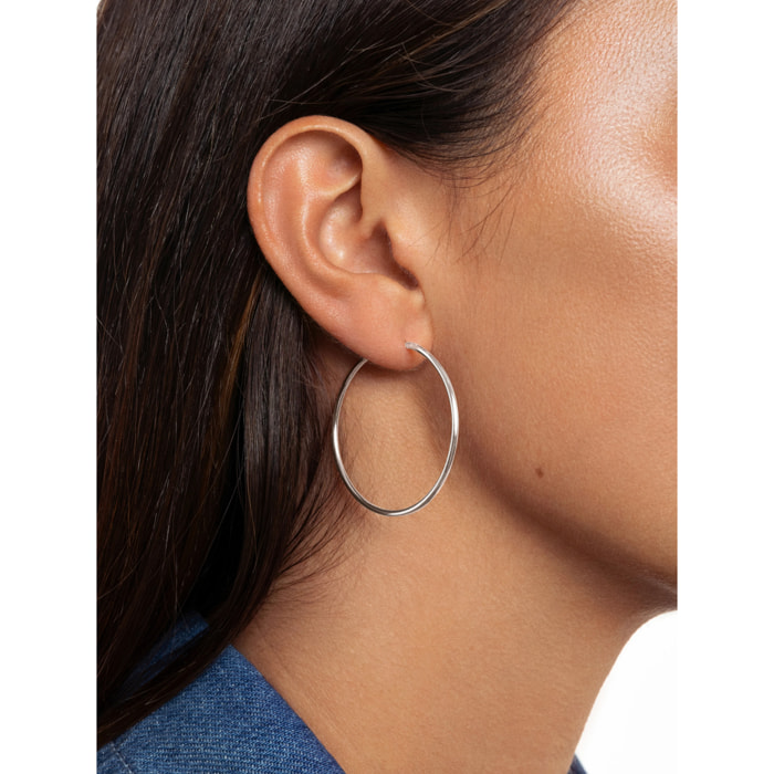 Pendientes Aro Maria L  Acero