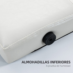 Cabecero de Cama 160 cm Cabezal de Cama Tapizado en PU 2 Formas de Uso Vertical o Montado a la Pared Cabecero para Dormitorio Blanco