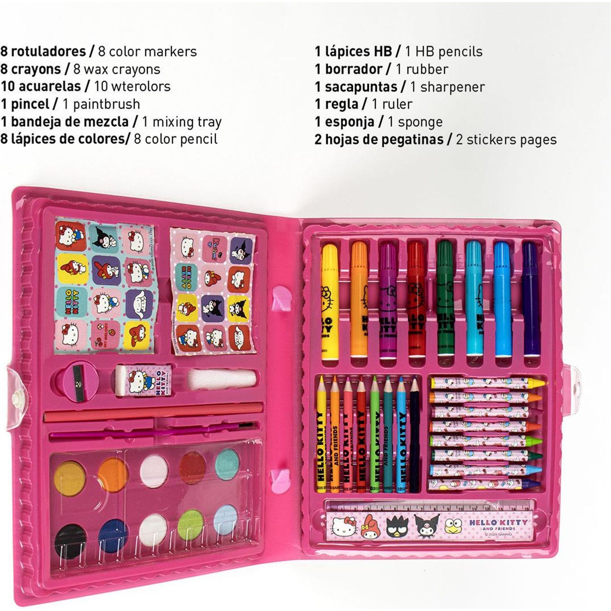 Set Papelería Coloreable Caja Hello Kitty
