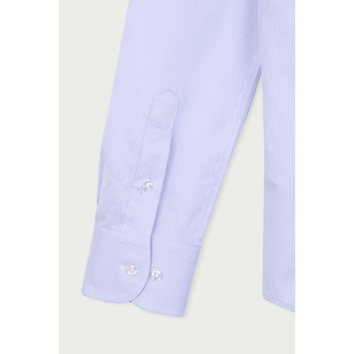 Camicia Uomo 1 Bottone Italiano Slim Cotone Riga Stretta Viola/Bianco