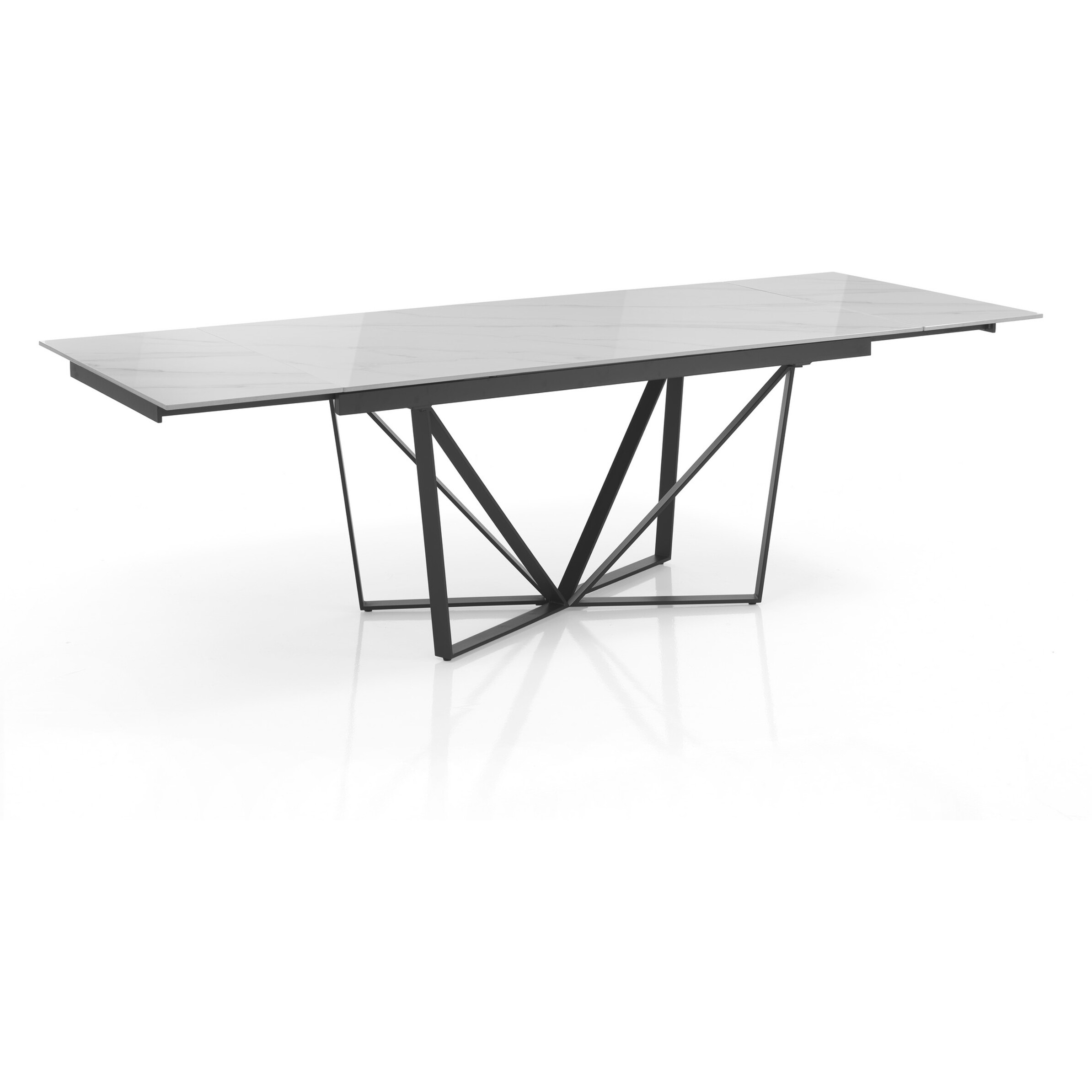 TOMASUCCI Table extensible SPINNE MARBRE BLANC