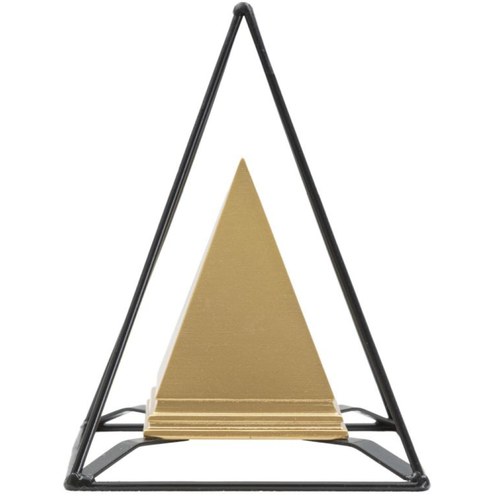 PIRAMIDE GOLD C/FERRO CM 15X15X21