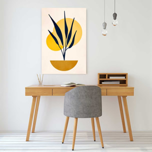 Tableau dessin plante cubique Tableau alu Dibond