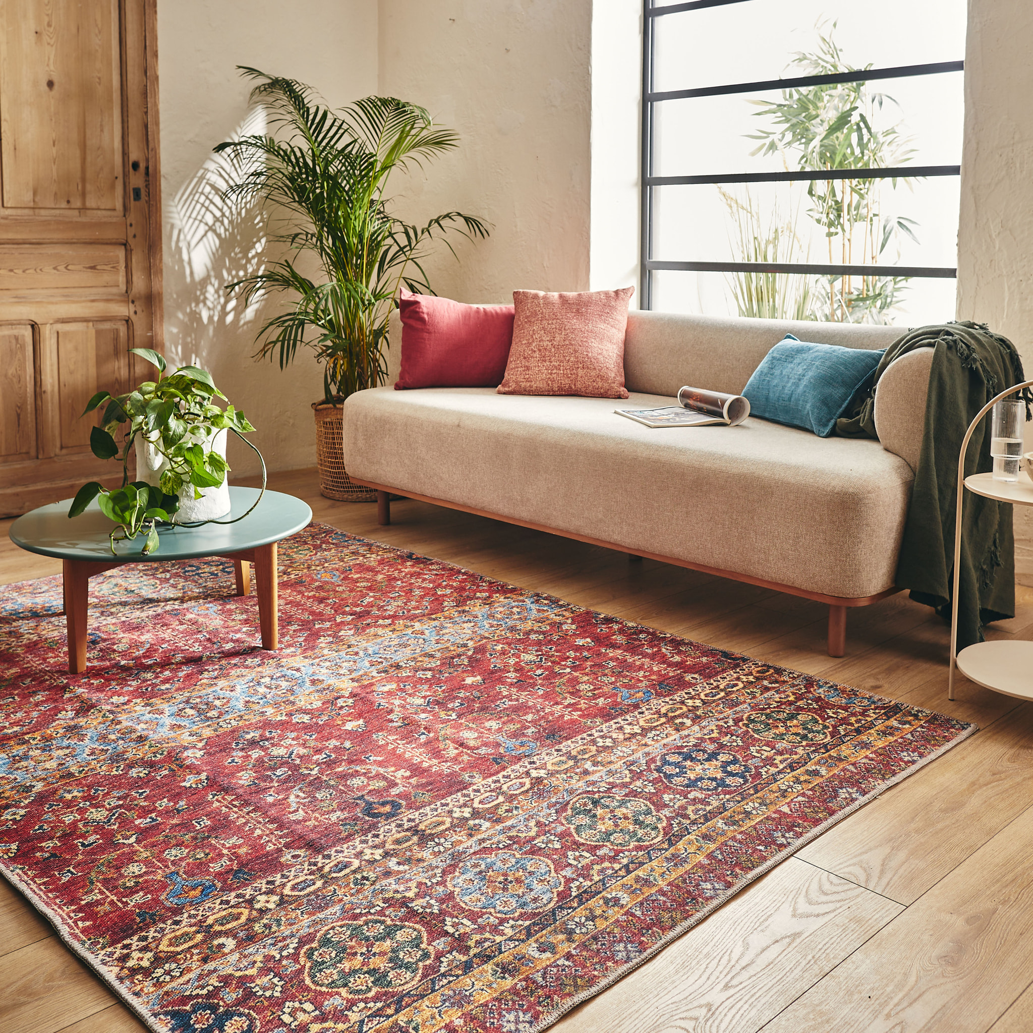 Radom - vintage lavable en machine, rouge