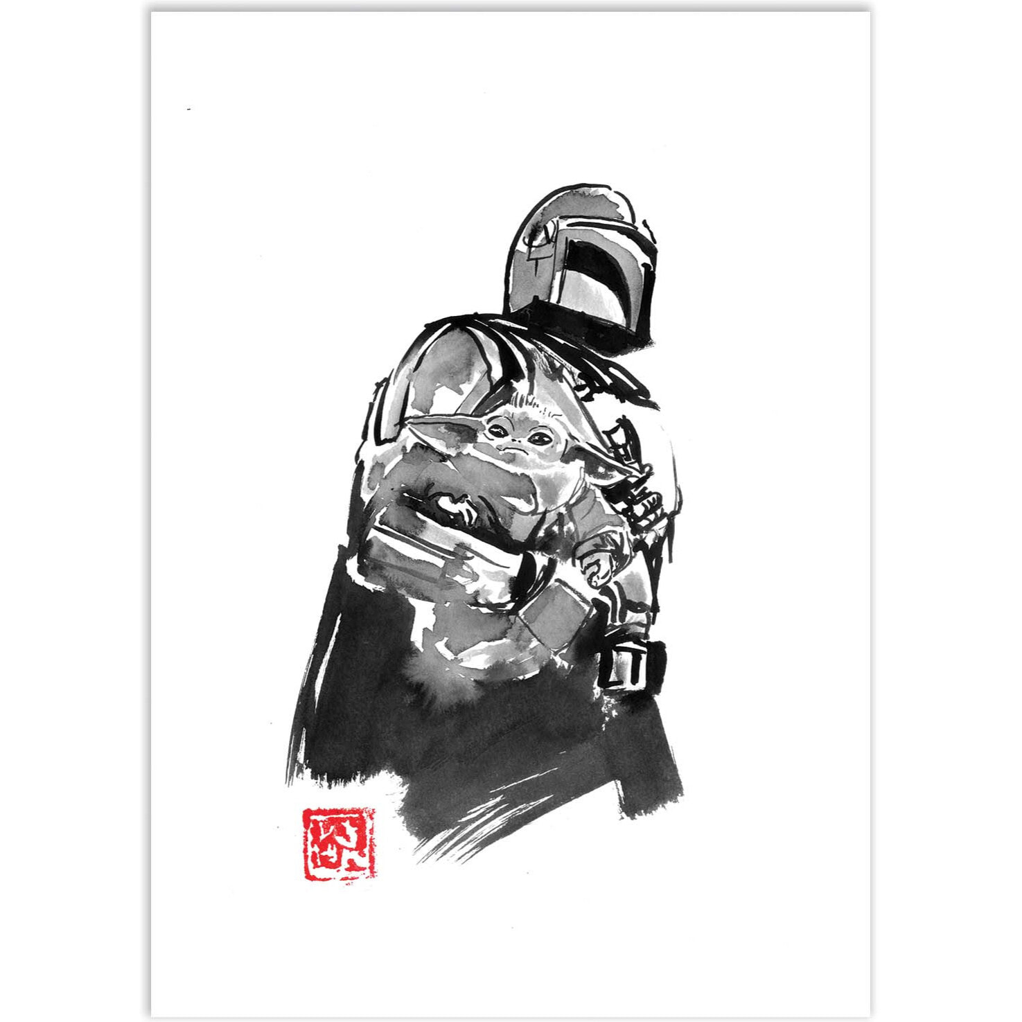 Affiche - The Mandalorian Version 3 - Pechane Sumie