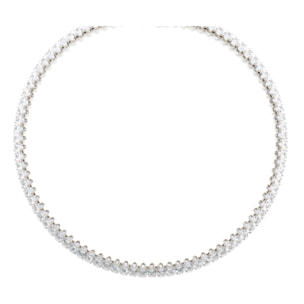 Collar con Circonita Brillante acabado plata