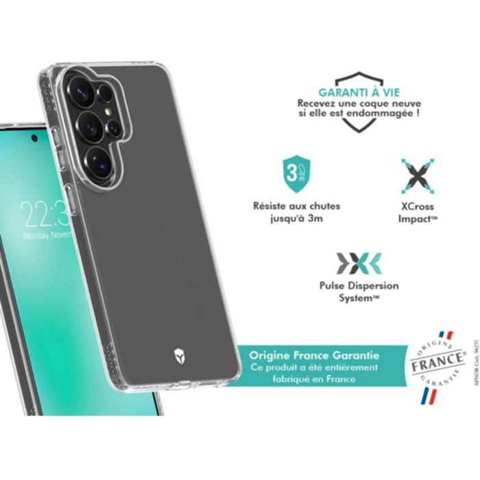 Coque FORCE CASE Pulse s26 ultra OFG transparent