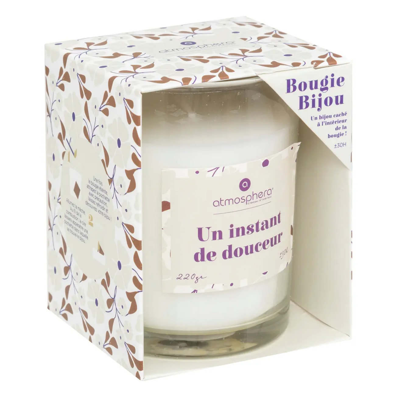 Bougie parfumée avec bijou Mily Noix de coco 220g