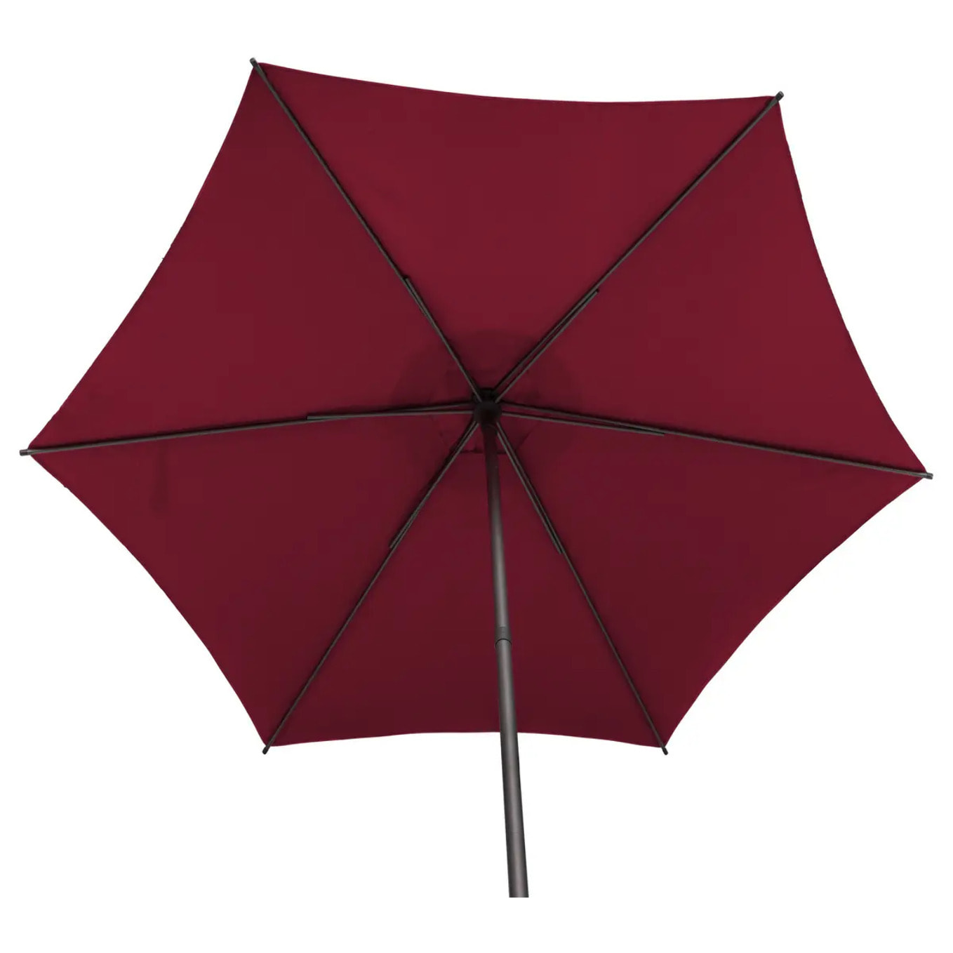 Parasol droit rond Soya Bordeaux