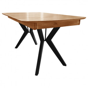 Table de repas extensible en bois de chêne massif 160/210cm - ECLIPSE XL