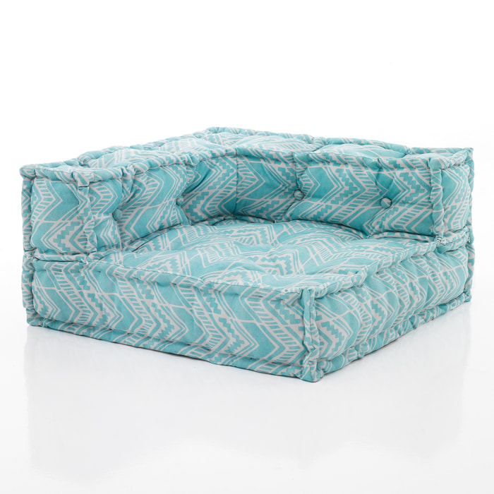 Tomasucci Élément d'angle OUTDOOR IKAT MINT Multicolore