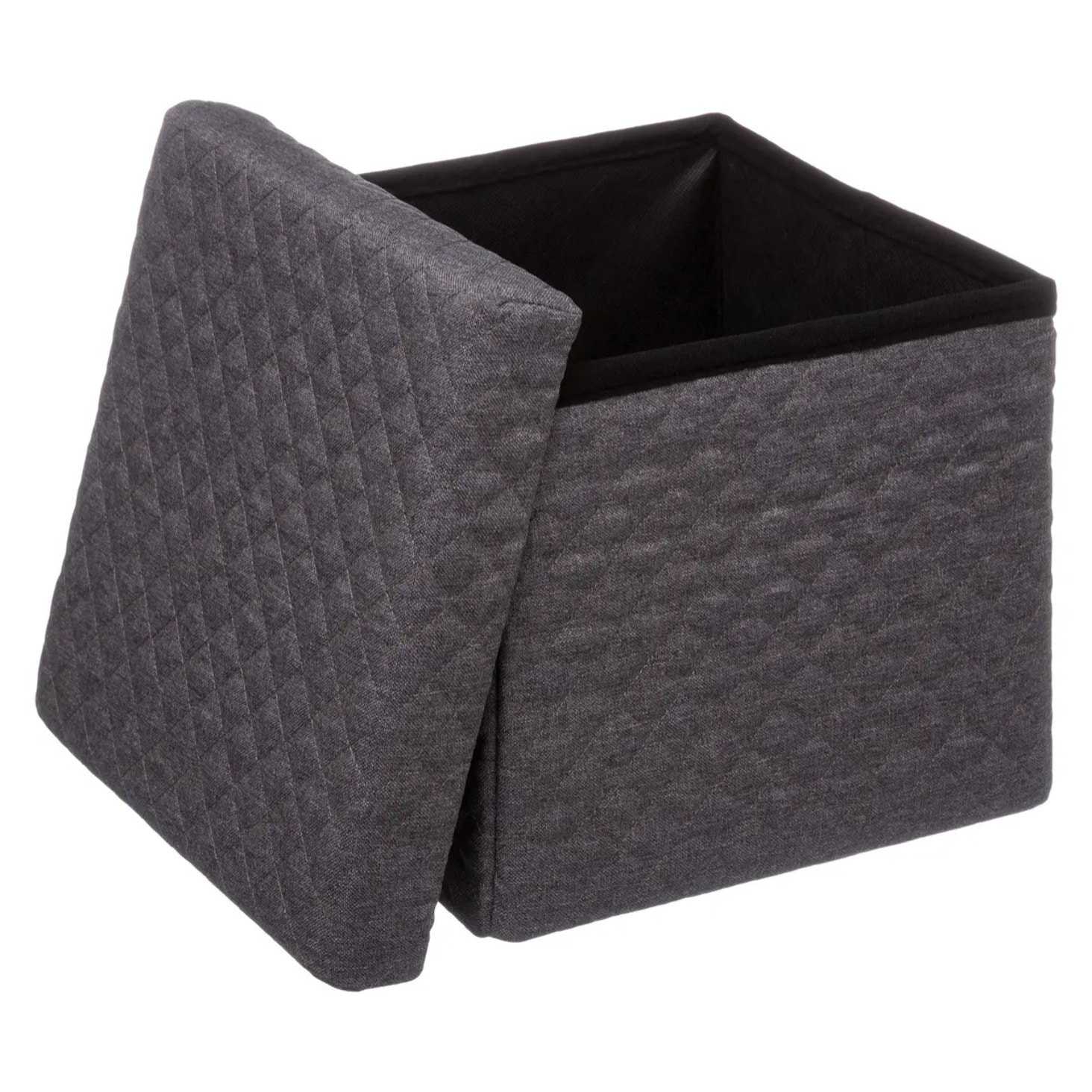 Pouf pliable 31x31cm "Mix N' Modul" gris anthracite