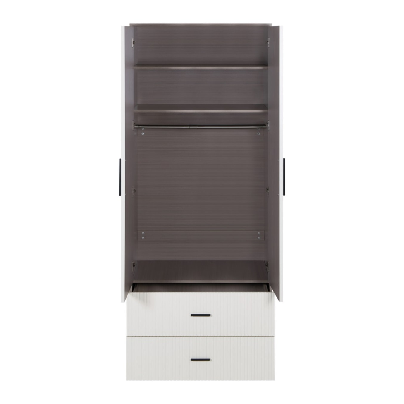 Armadio cannettato 2 ante avorio