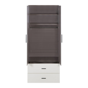 Armadio cannettato 2 ante avorio