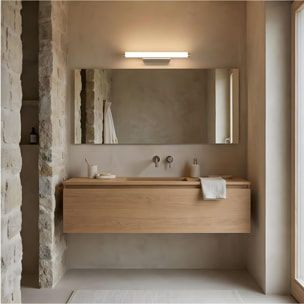 LEDS C4 Baño IP44 Toilet Slim 332mm LED 13.2 Blanco cálido - 3000K ON-OFF Cromo 880lm