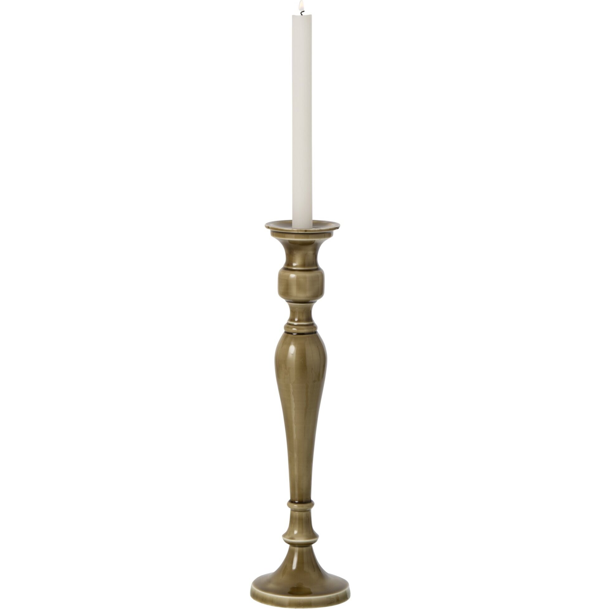 J-Line chandelier - aluminium - vert olive - small