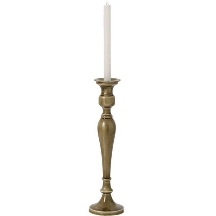 J-Line chandelier - aluminium - vert olive - small