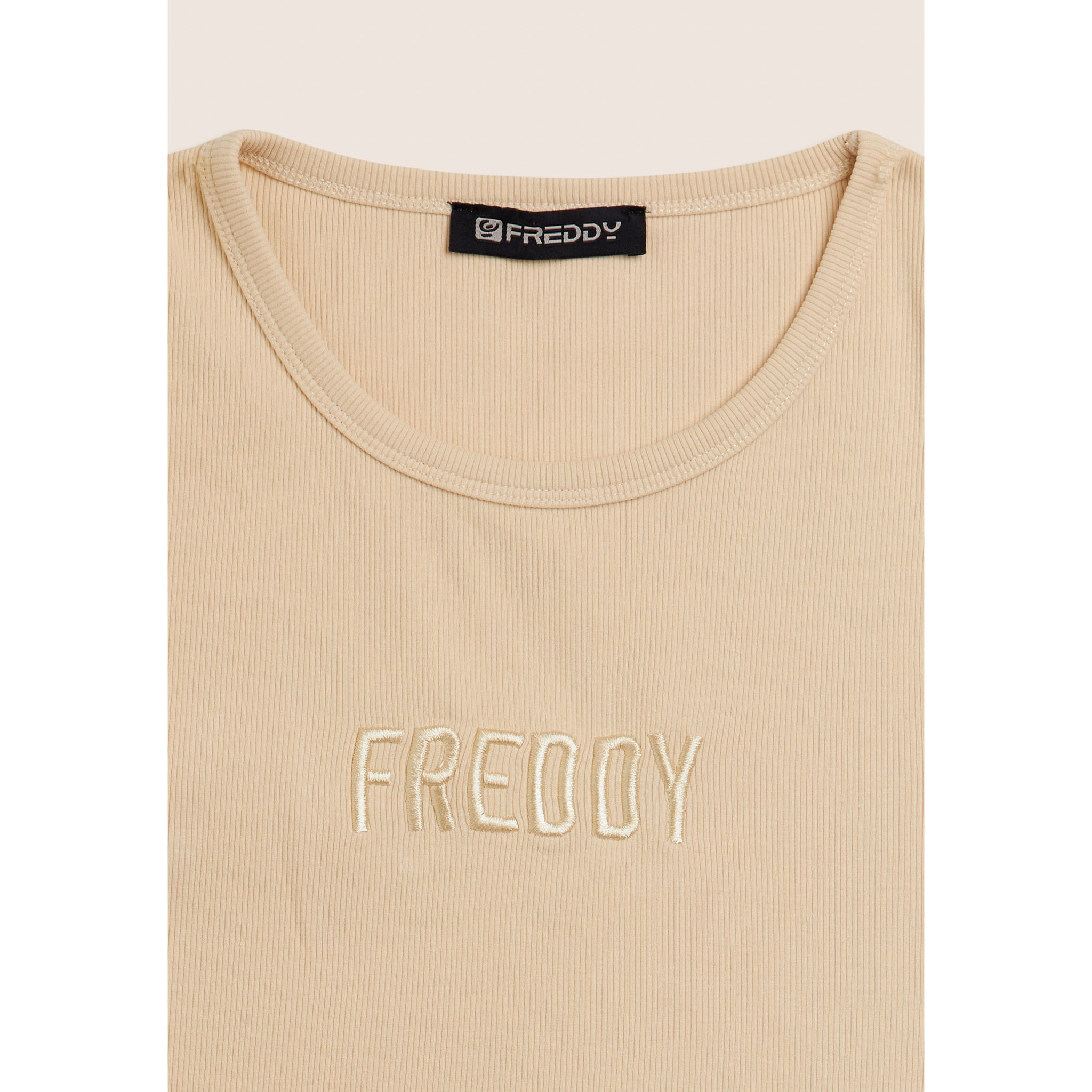 Canotta Cropped con logo FREDDY ricamato