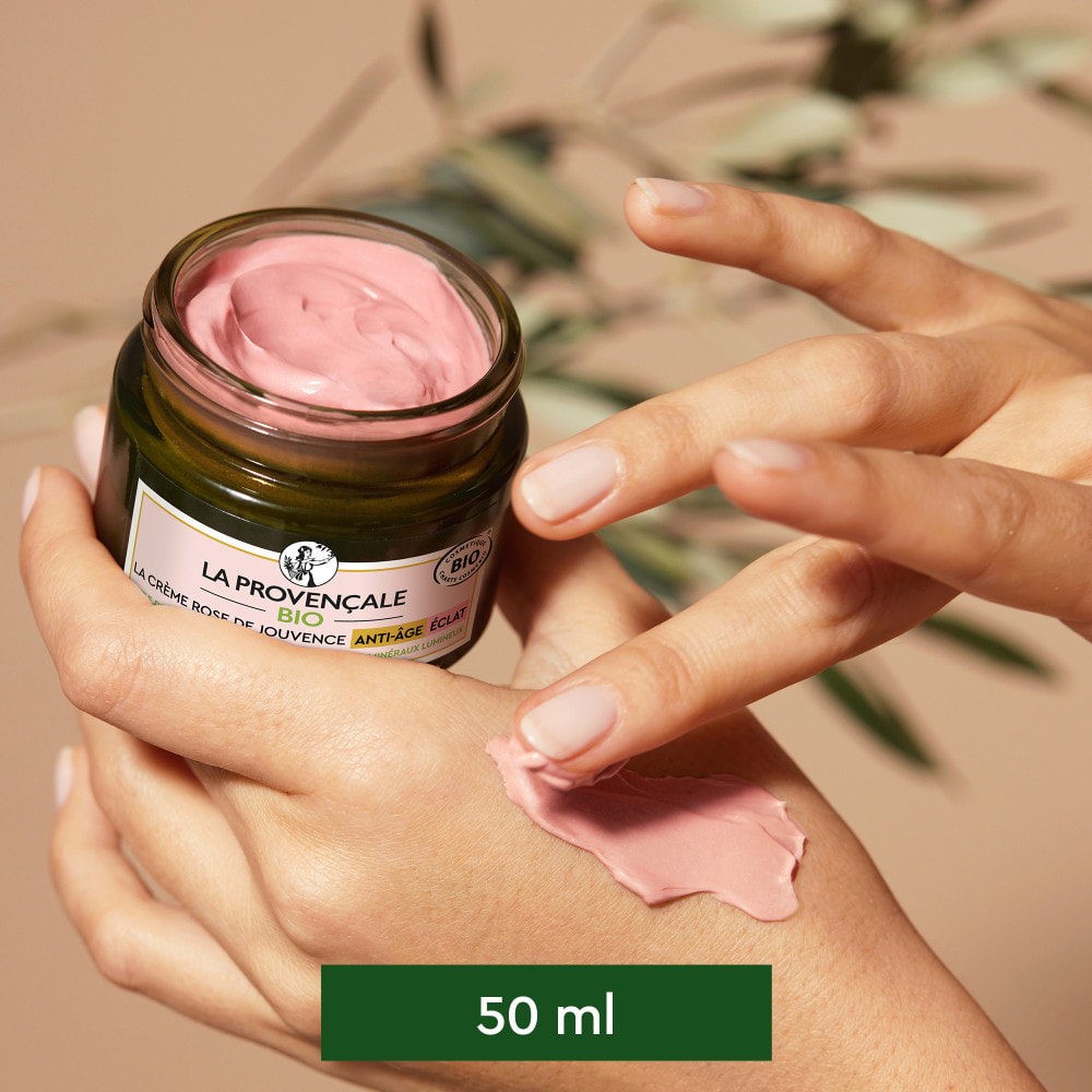 La Provençale Bio La Crème Rose de Jouvence Anti-Âge Éclat 50ml