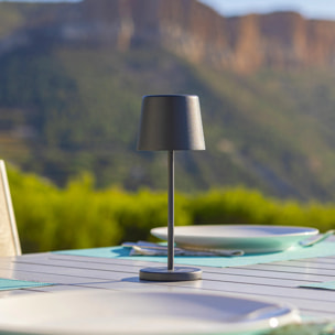 Lampe de table sans fil MINI KELLY Gris H22cm