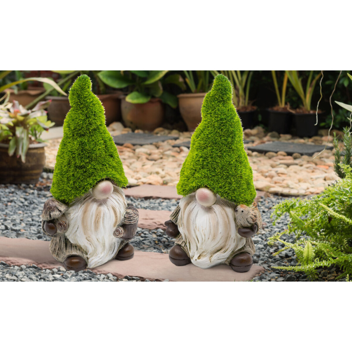 Miniatures gazon - Nains de jardin - lot de 2