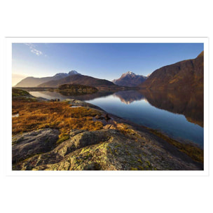 Affiche rafraichissement d'automne sur l île lofoten Affiche seule