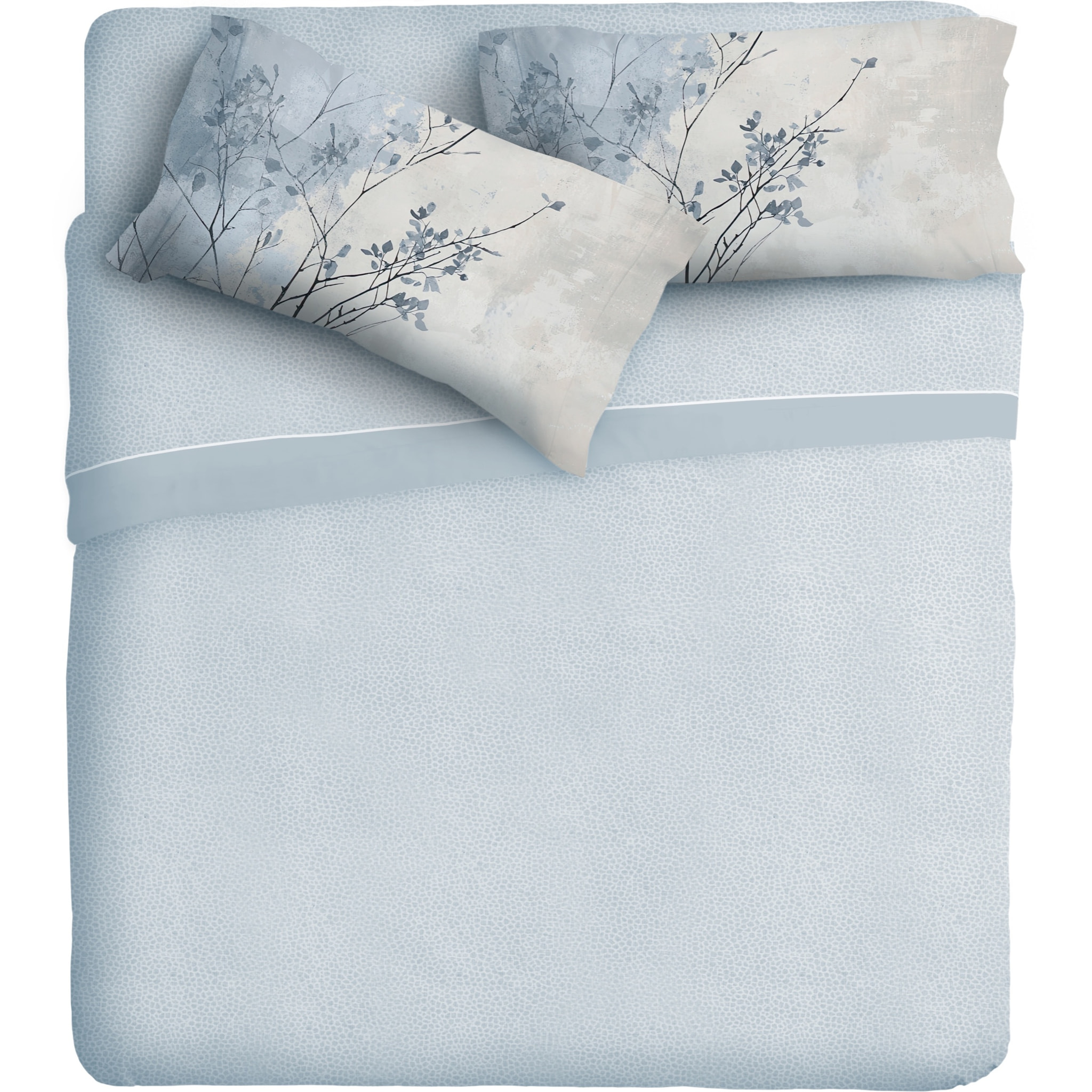 Completo letto fotografico Fine-Art IPERSAN Puro Cotone Contrasto