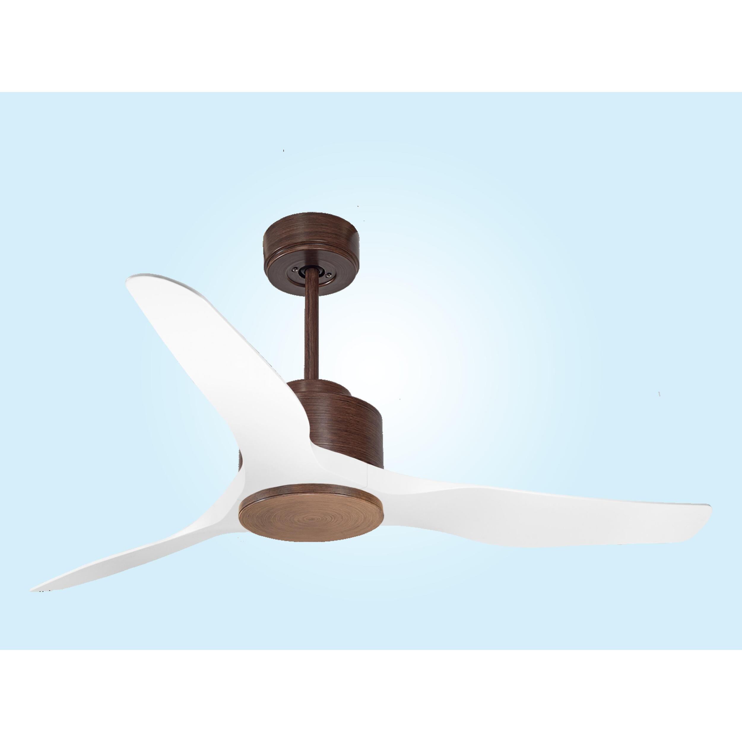 Ventilateur de plafond ø127 cm avec Wifi Réversible Hypersilence 40   W brun