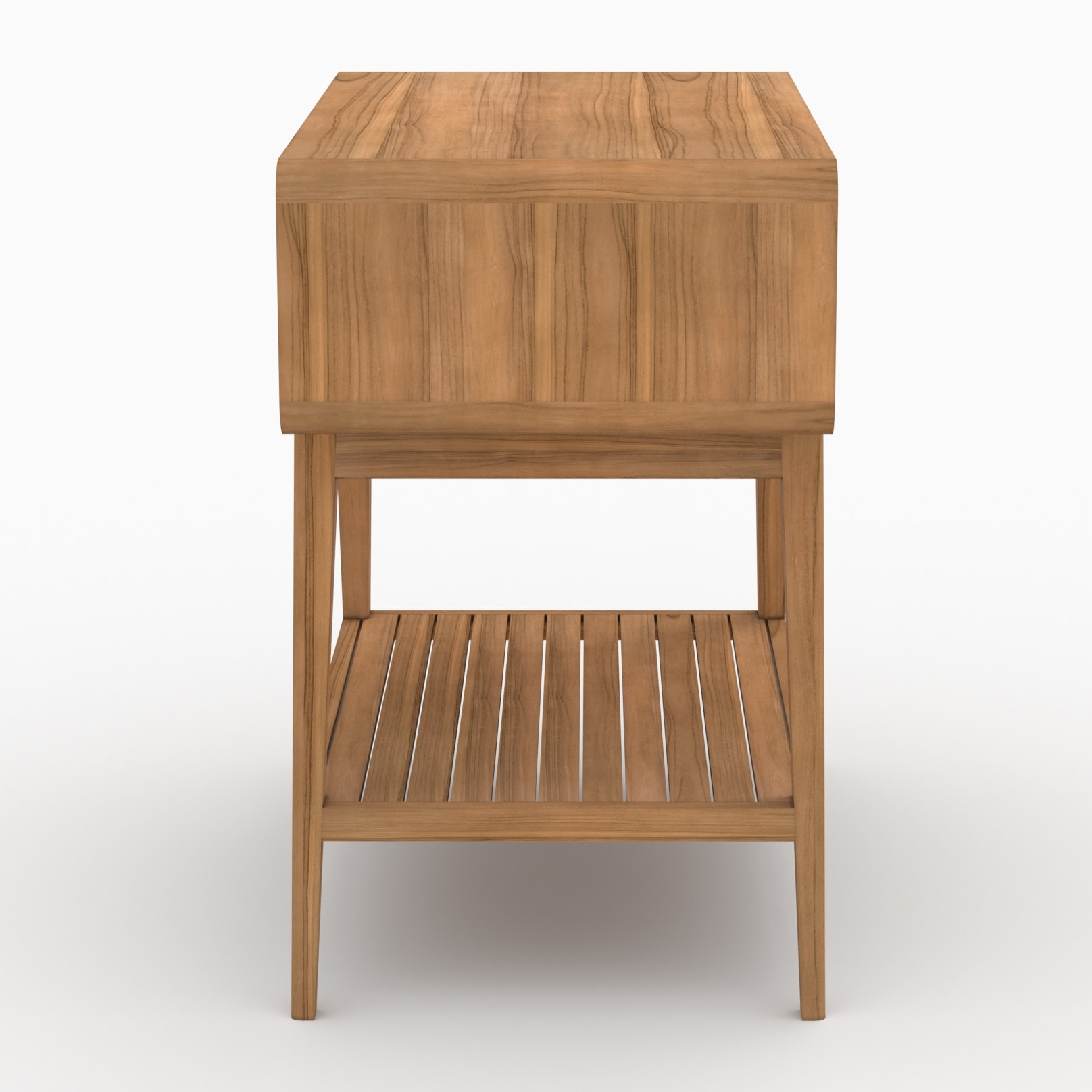 Meuble de salle de bain en bois de teck 90 cm - Kafa