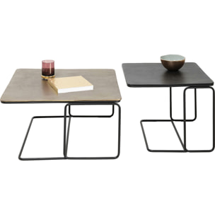 Tables basses Diego set de 2 Kare Design