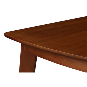 Table à manger extensible scandinave noyer L150-200 cm LEENA