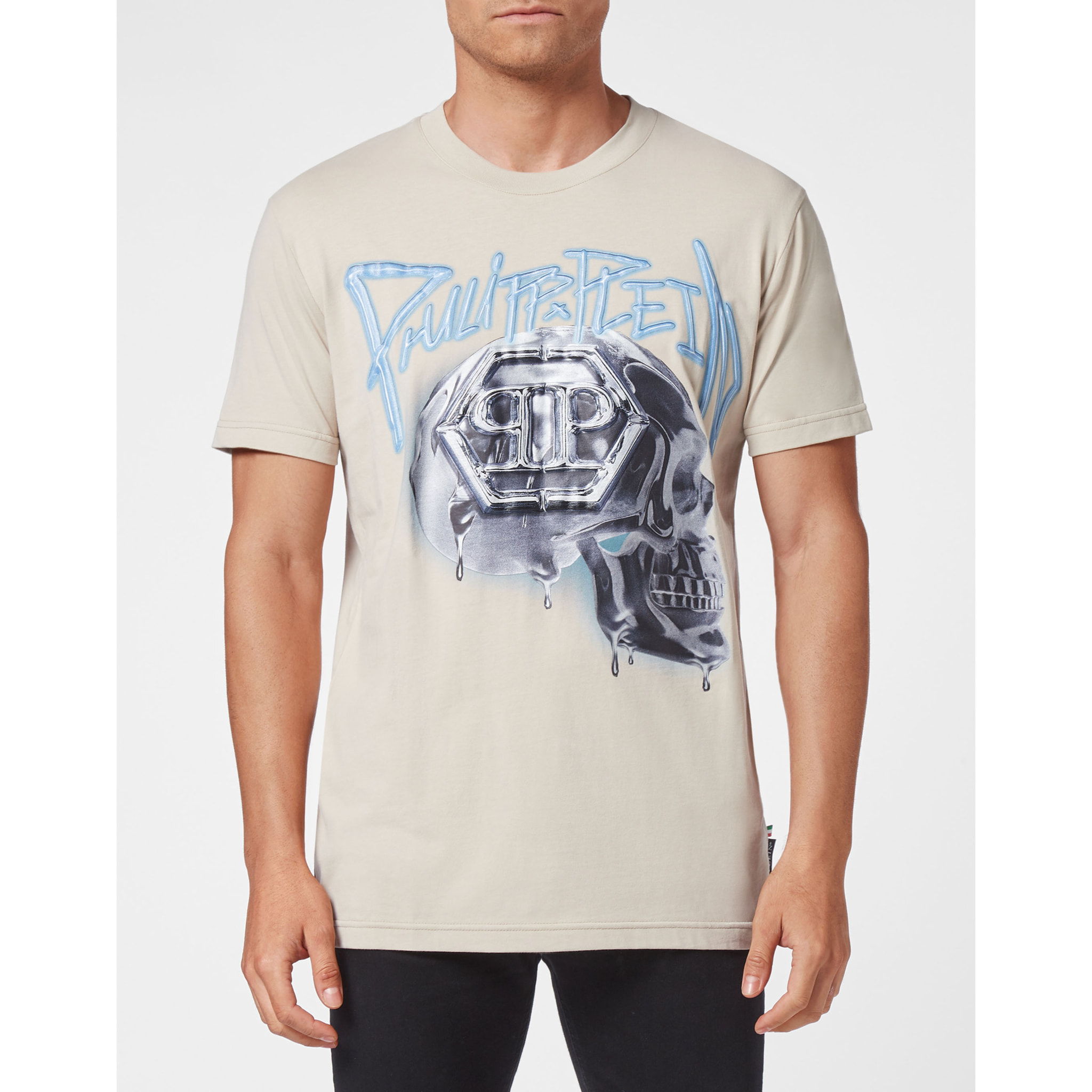 PHILIPP PLEIN Camiseta Cuello Redondo SKULL