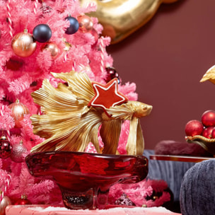 Coupe Salut rouge 34cm Kare Design