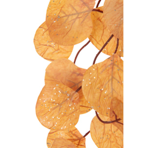 J-Line guirlande Feuilles + Paillettes - polyester - rouille