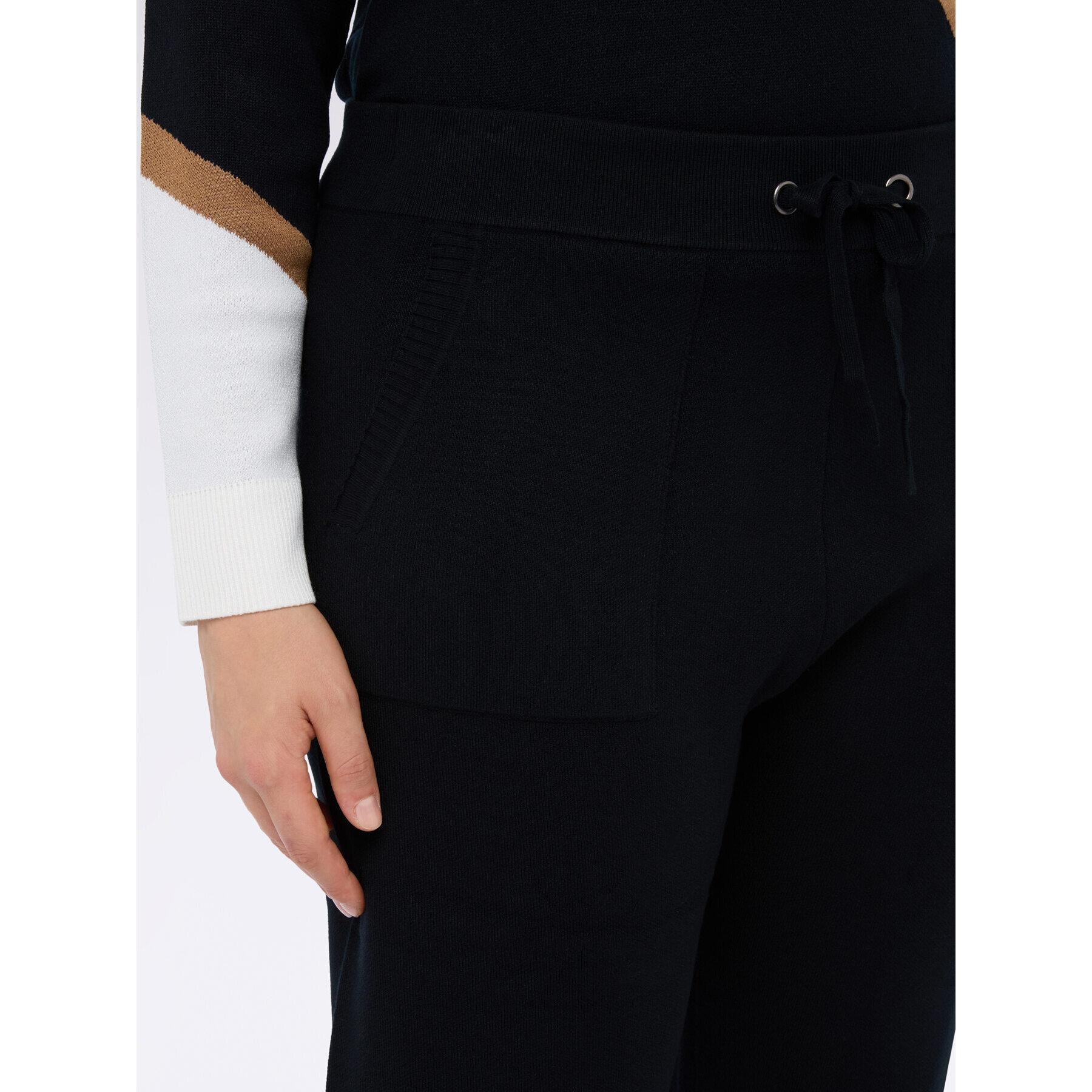 Fiorella Rubino - Pantalones joggers de punto - Negro