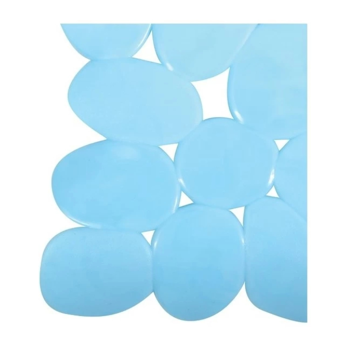Tapis Fond de douche PVC GALETS 53x53cm Bleu Ciel MSV
