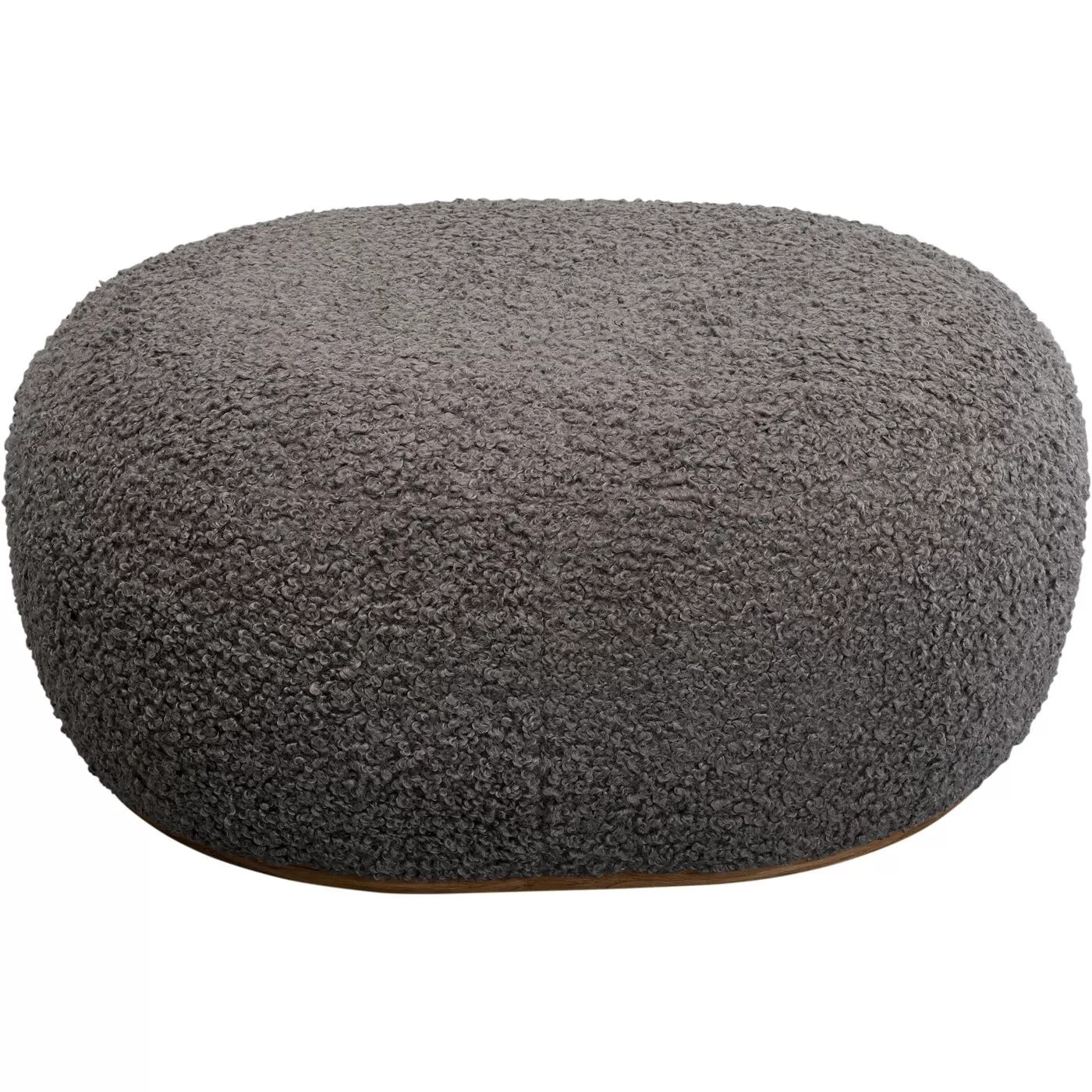 Pouf Pebble Boucle 81cm gris Kare Design