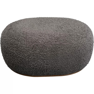 Pouf Pebble Boucle 81cm gris Kare Design