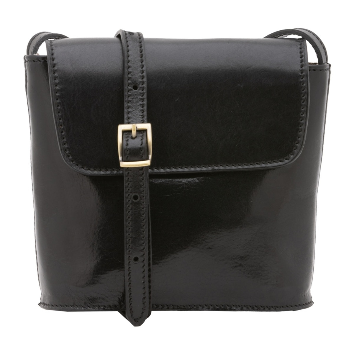 Borsa a tracolla uomo in vera pelle - Modello Castillon - 100% pelle - 16.0 x 17.5 x 7.0 cm