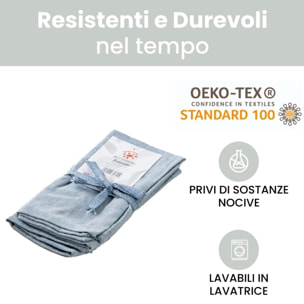 Intrecci – Set 6 tovaglioli in puro cotone 40x40 cm