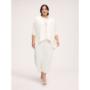 Fiorella Rubino - Pantalones cropped en tejido stretch - Blanco