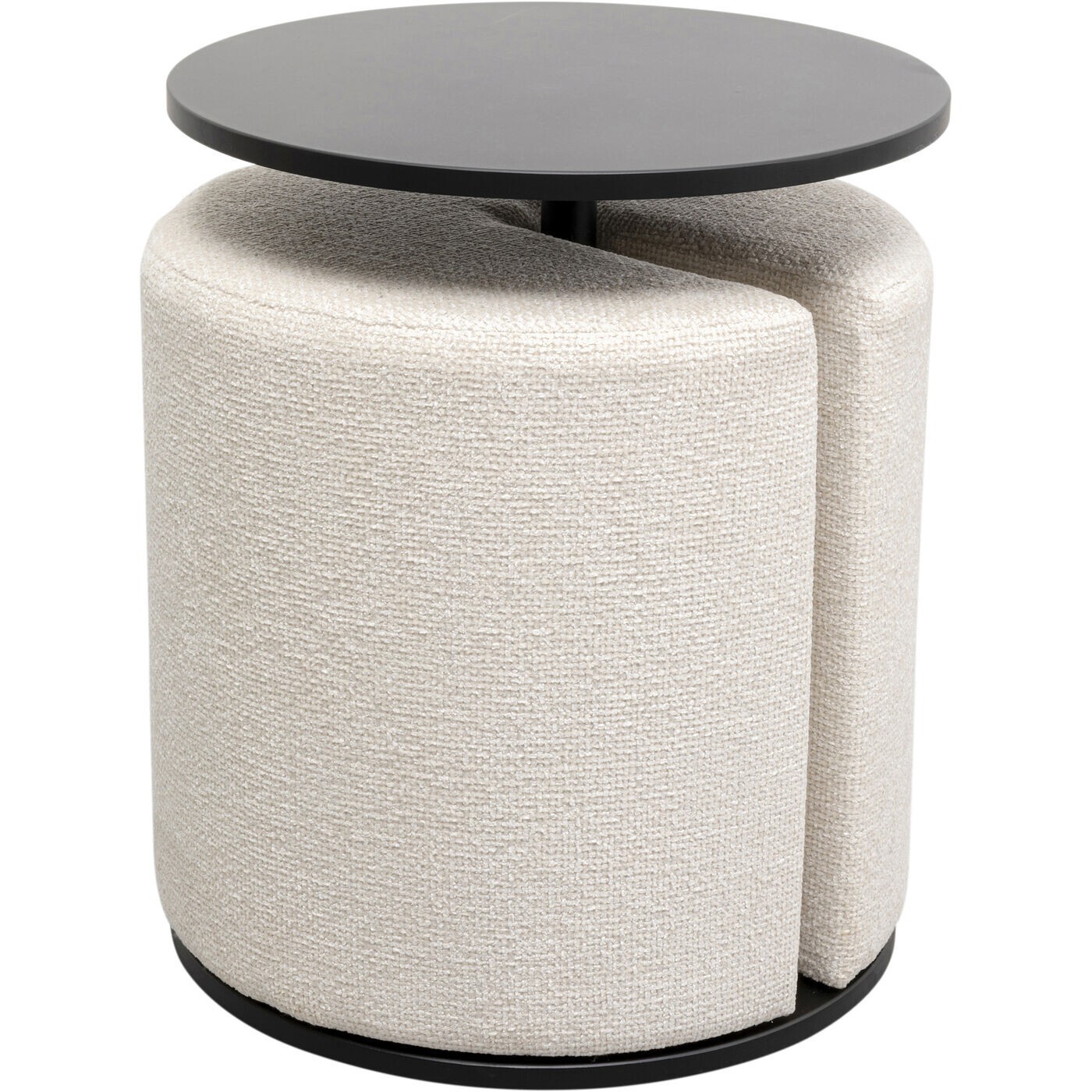Table d'appoint et tabouret Better Together crème Kare Design